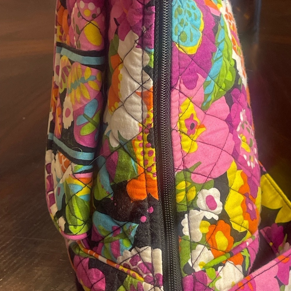 Vera Bradley Pink and Purple Quilted Shoulder Bag - Picture 5 of 14